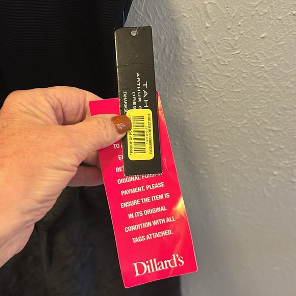 Tahari Bow Front A-line Jaquard Skirt Black Dress Women’s Size 4 NWT - Picture 11 of 11